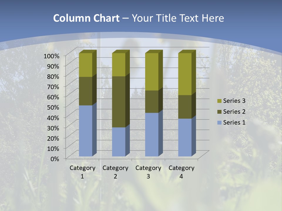 A Field Of Dandelions With A Swedish Flag In The Background PowerPoint Template