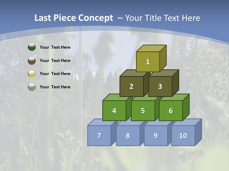 A Field Of Dandelions With A Swedish Flag In The Background PowerPoint Template