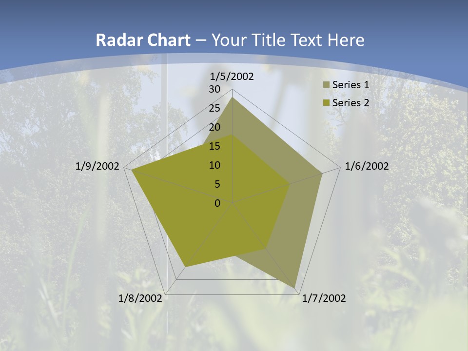 A Field Of Dandelions With A Swedish Flag In The Background PowerPoint Template