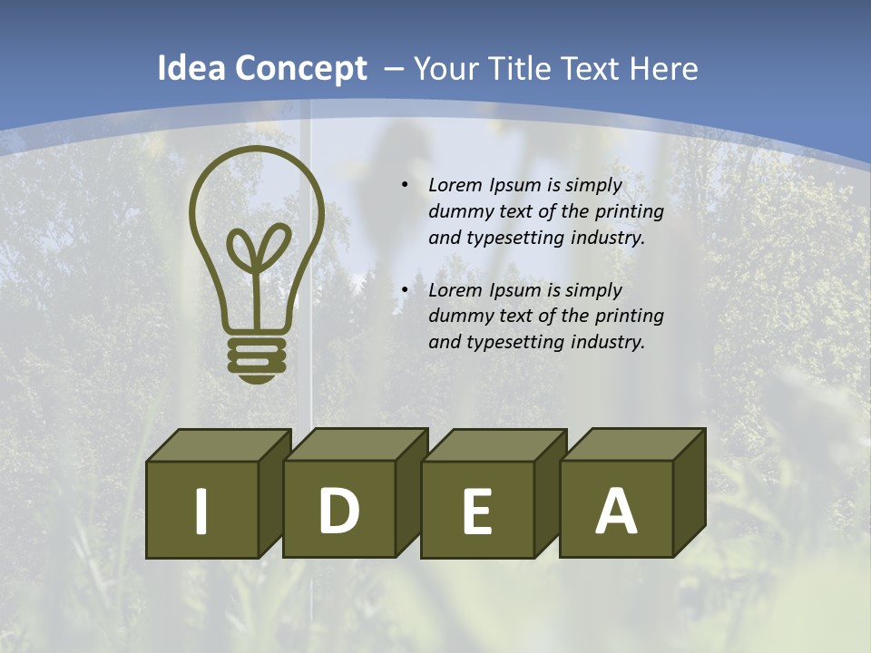 A Field Of Dandelions With A Swedish Flag In The Background PowerPoint Template