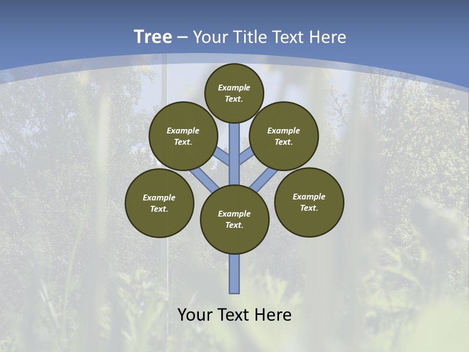 A Field Of Dandelions With A Swedish Flag In The Background PowerPoint Template