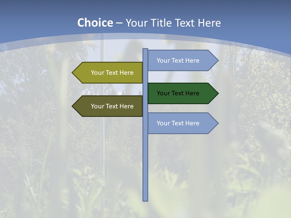 A Field Of Dandelions With A Swedish Flag In The Background PowerPoint Template