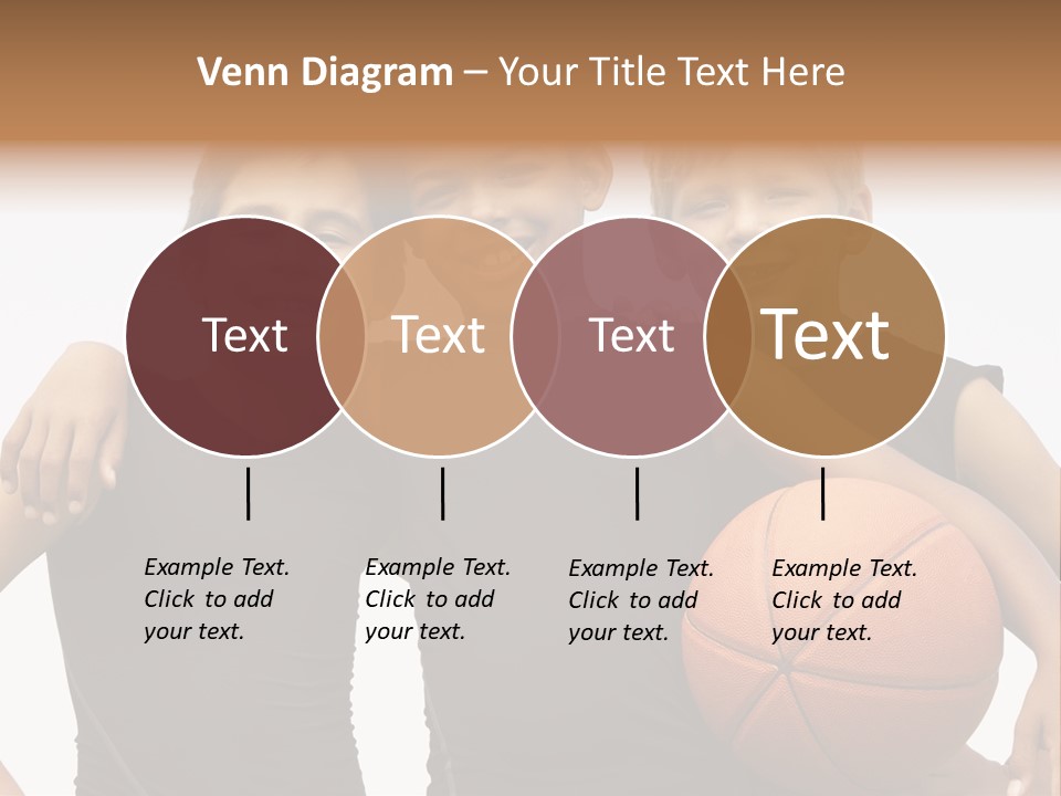 A Group Of Young Boys Standing Next To Each Other Holding A Basketball PowerPoint Template