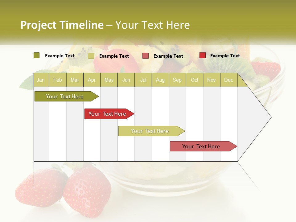 A Bowl Of Fruit Is Shown With Two Strawberries PowerPoint Template