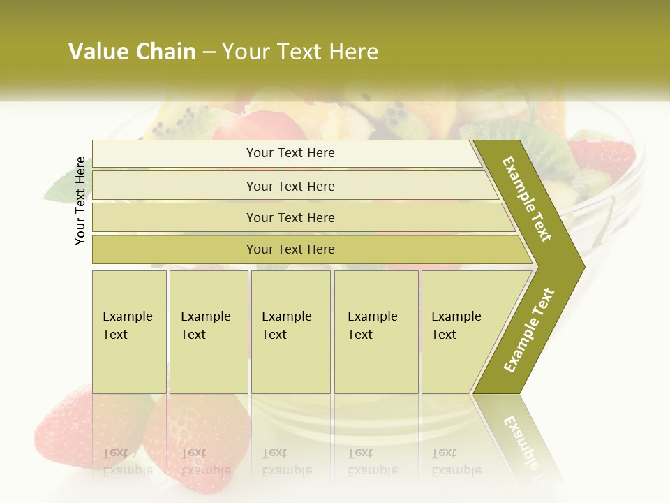 A Bowl Of Fruit Is Shown With Two Strawberries PowerPoint Template