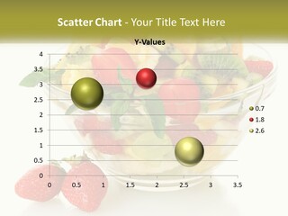 A Bowl Of Fruit Is Shown With Two Strawberries PowerPoint Template