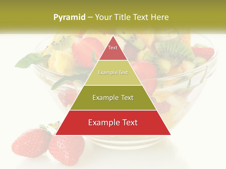 A Bowl Of Fruit Is Shown With Two Strawberries PowerPoint Template