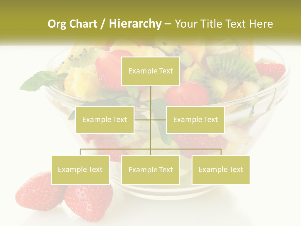 A Bowl Of Fruit Is Shown With Two Strawberries PowerPoint Template