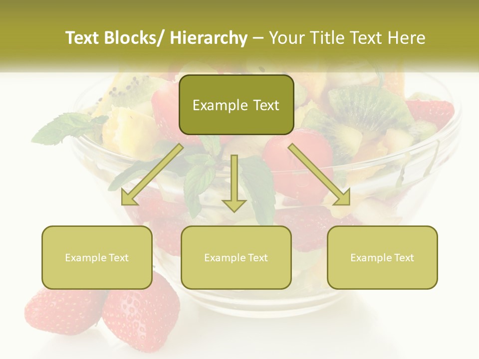 A Bowl Of Fruit Is Shown With Two Strawberries PowerPoint Template