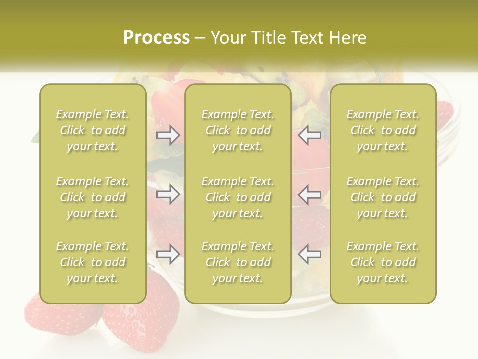 A Bowl Of Fruit Is Shown With Two Strawberries PowerPoint Template