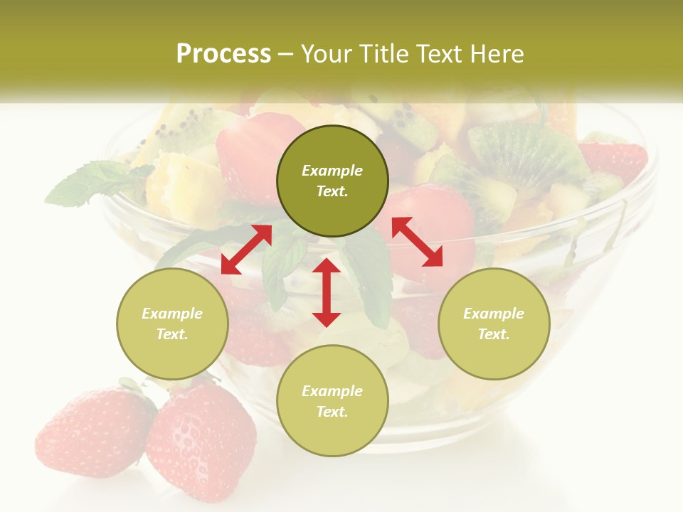 A Bowl Of Fruit Is Shown With Two Strawberries PowerPoint Template