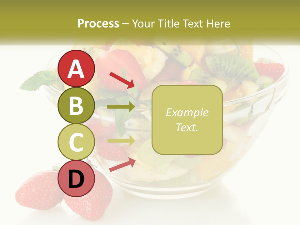 A Bowl Of Fruit Is Shown With Two Strawberries PowerPoint Template