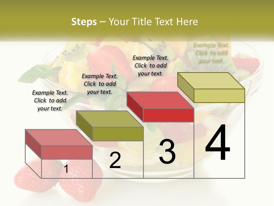 A Bowl Of Fruit Is Shown With Two Strawberries PowerPoint Template