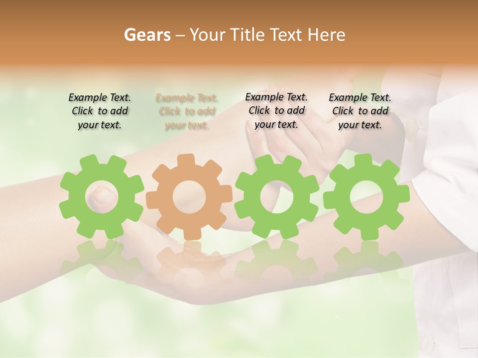 A Person Is Holding The Foot Of Another Person PowerPoint Template