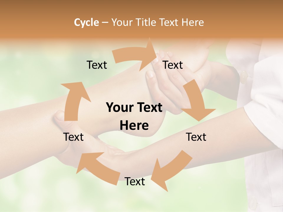 A Person Is Holding The Foot Of Another Person PowerPoint Template
