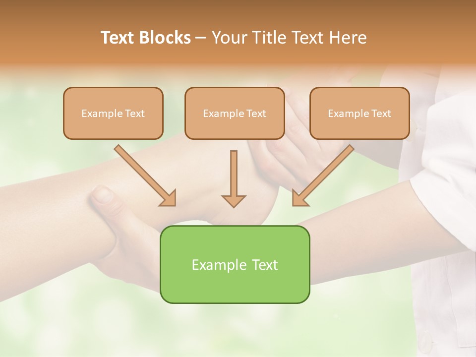 A Person Is Holding The Foot Of Another Person PowerPoint Template