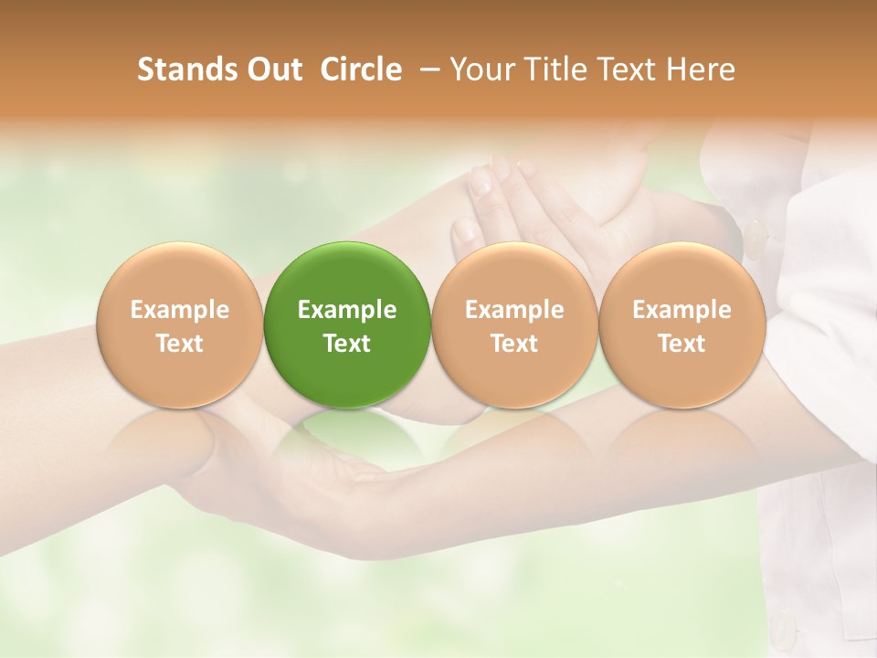 A Person Is Holding The Foot Of Another Person PowerPoint Template