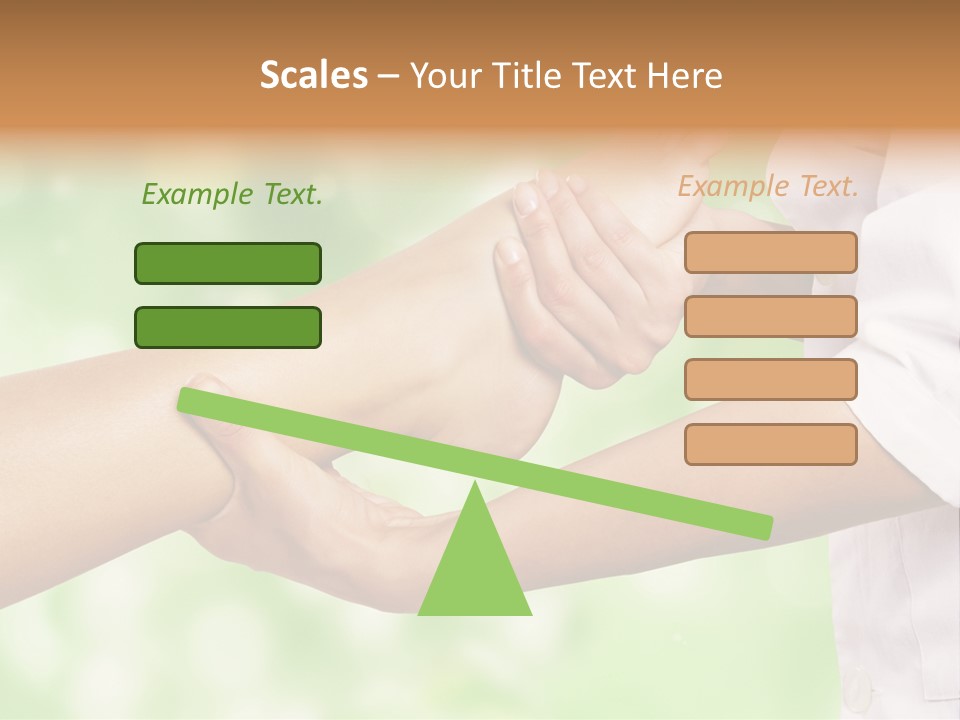 A Person Is Holding The Foot Of Another Person PowerPoint Template