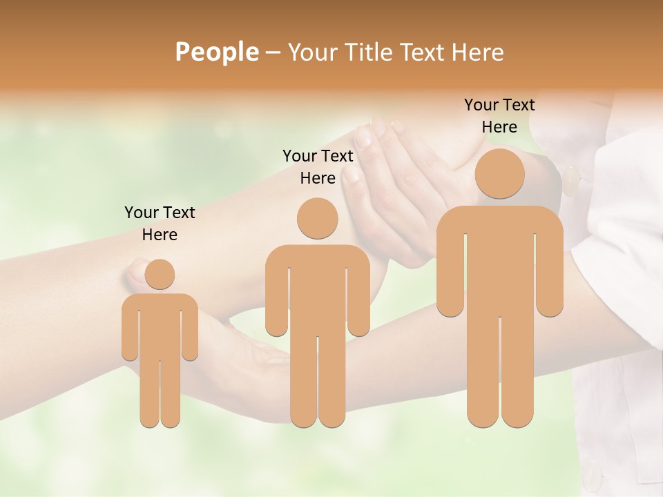A Person Is Holding The Foot Of Another Person PowerPoint Template