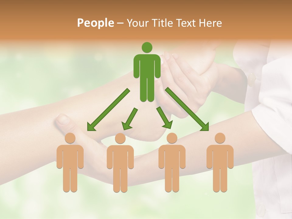 A Person Is Holding The Foot Of Another Person PowerPoint Template