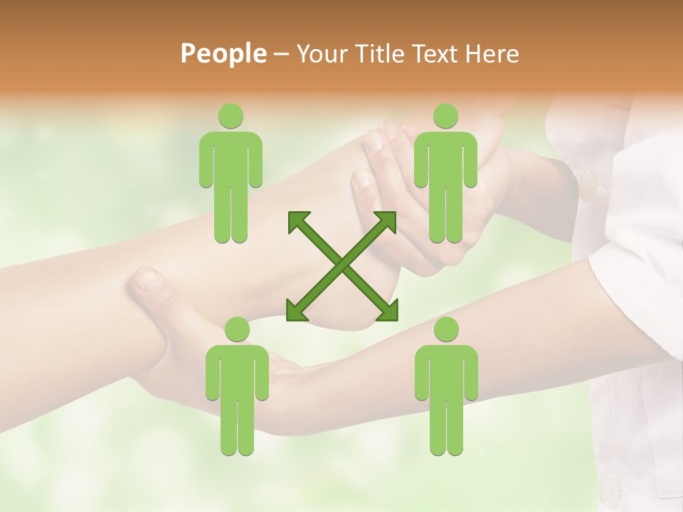 A Person Is Holding The Foot Of Another Person PowerPoint Template