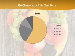 A Wooden Table Topped With Fruit And A Glass Of Juice PowerPoint Template