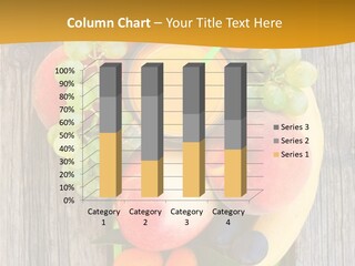 A Wooden Table Topped With Fruit And A Glass Of Juice PowerPoint Template