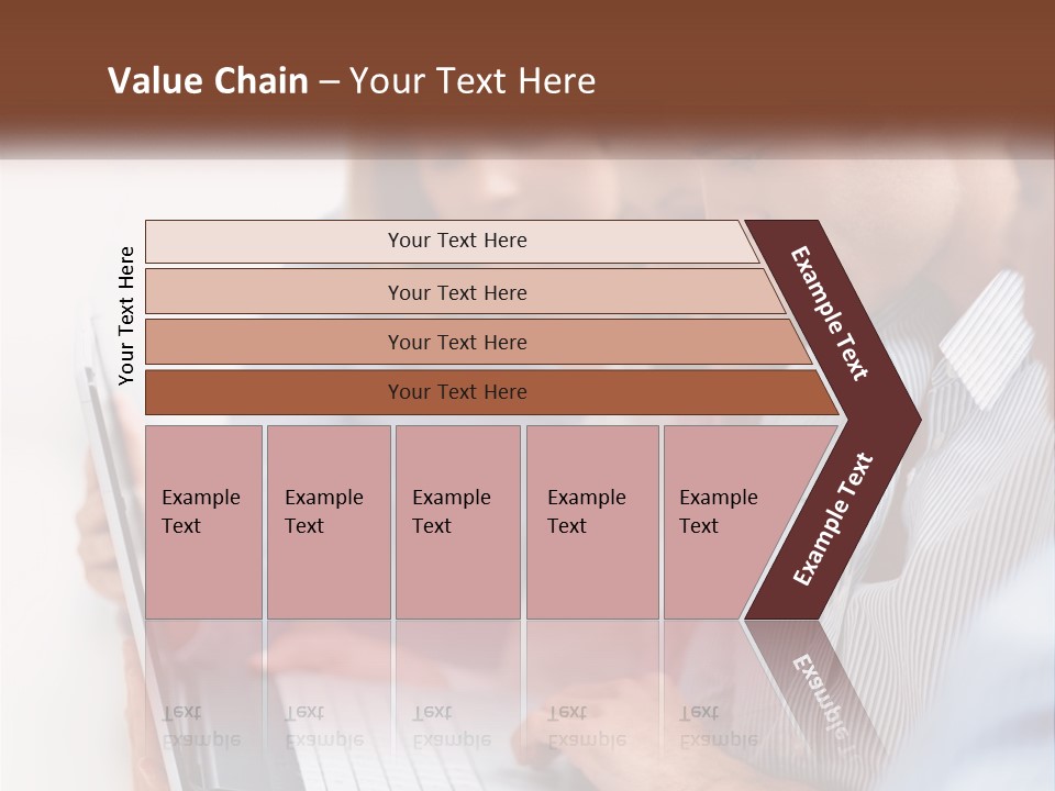 A Group Of People Looking At A Laptop PowerPoint Template