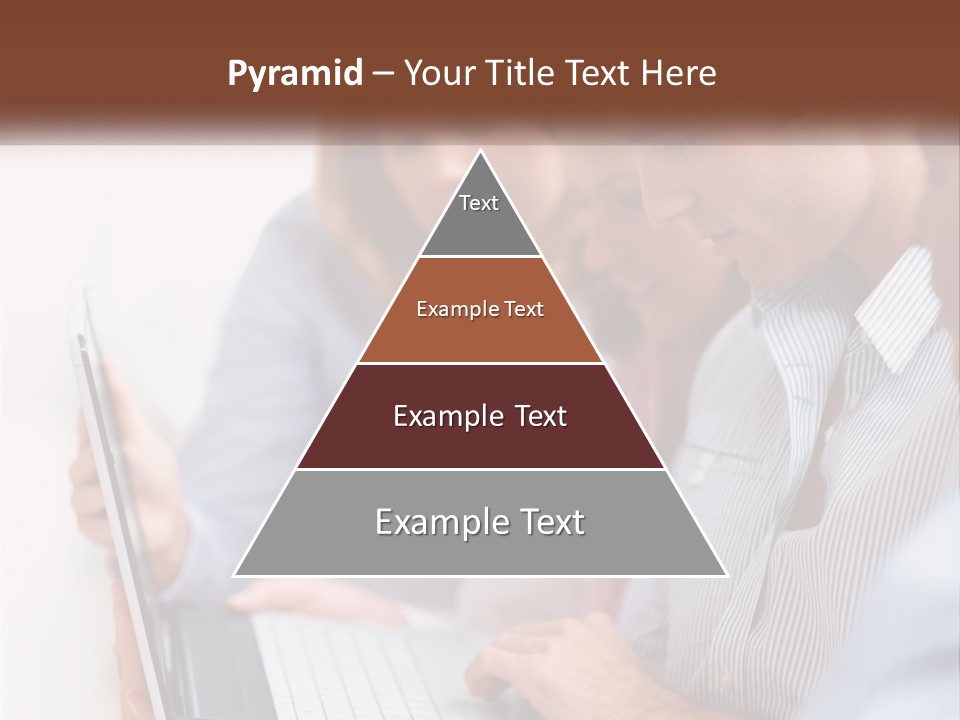 A Group Of People Looking At A Laptop PowerPoint Template