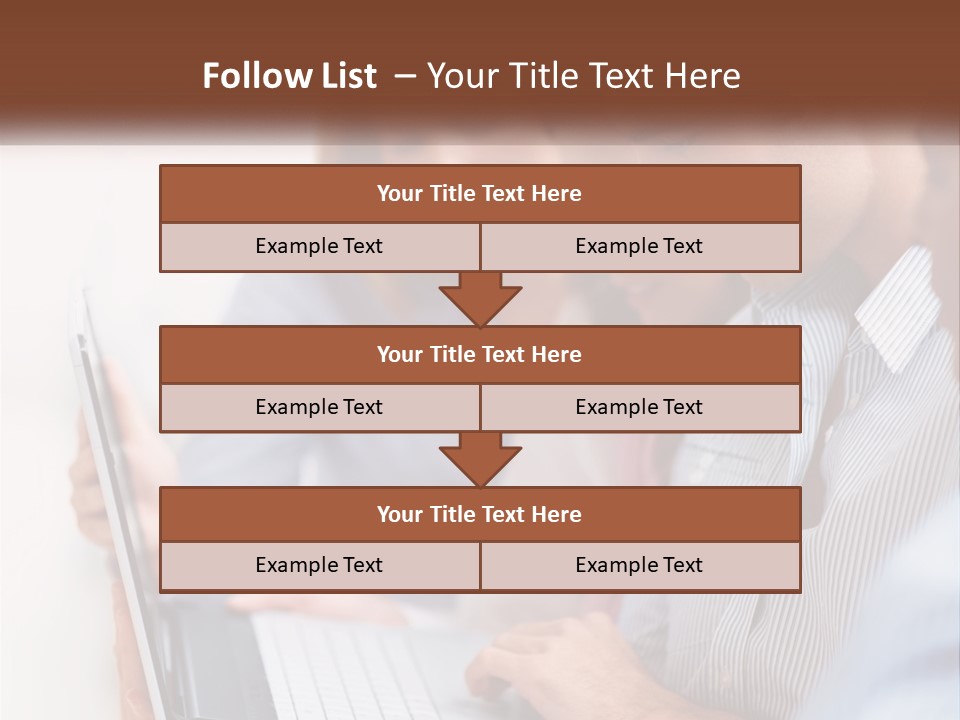 A Group Of People Looking At A Laptop PowerPoint Template