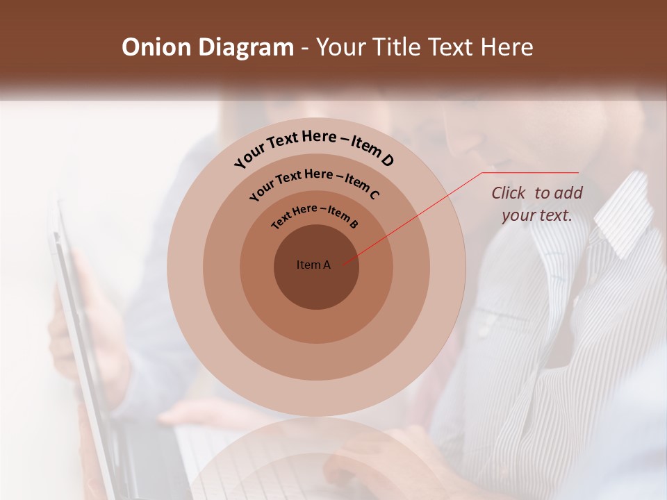 A Group Of People Looking At A Laptop PowerPoint Template