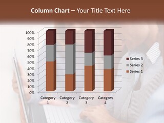 A Group Of People Looking At A Laptop PowerPoint Template