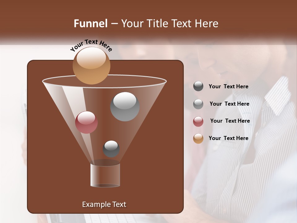 A Group Of People Looking At A Laptop PowerPoint Template