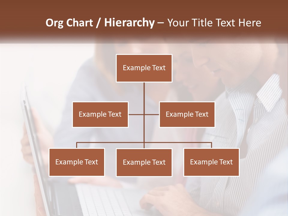 A Group Of People Looking At A Laptop PowerPoint Template