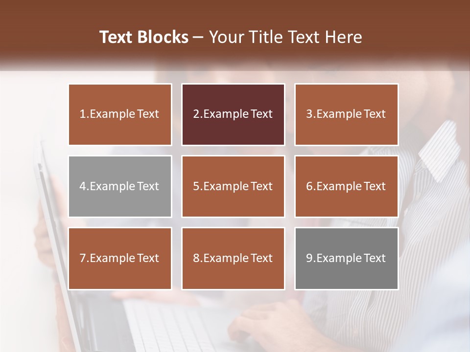 A Group Of People Looking At A Laptop PowerPoint Template