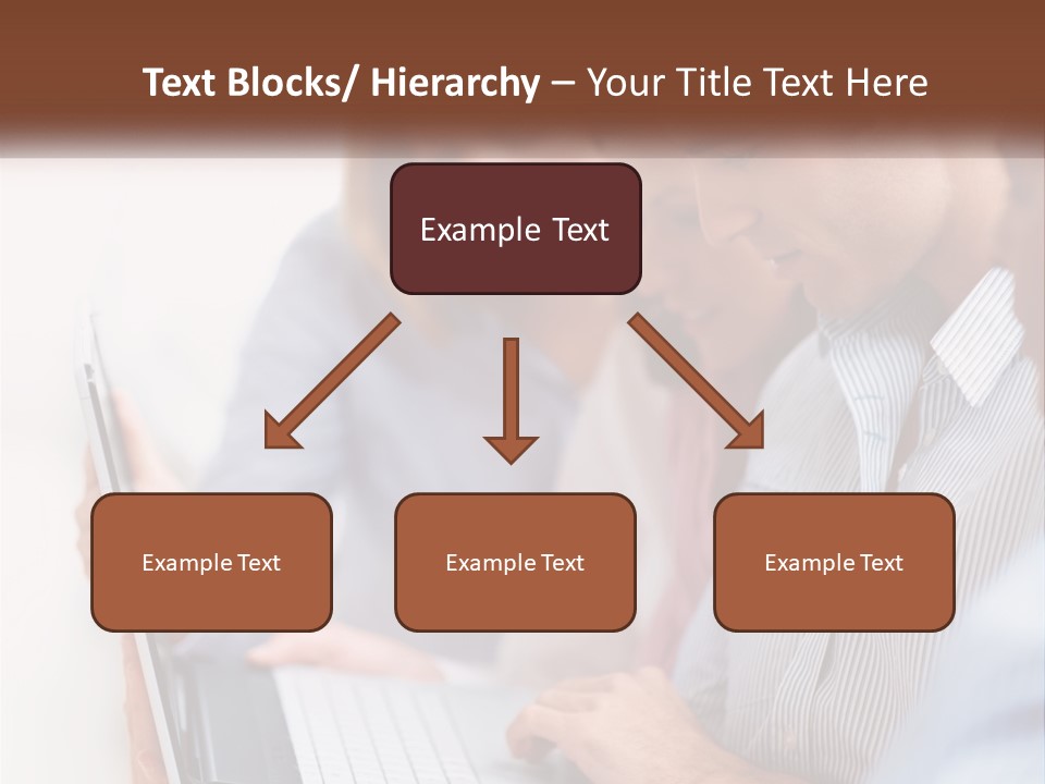 A Group Of People Looking At A Laptop PowerPoint Template