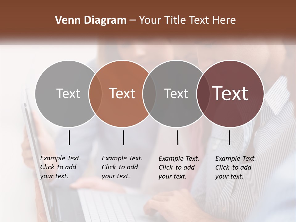 A Group Of People Looking At A Laptop PowerPoint Template