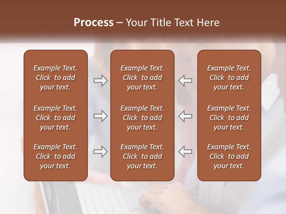 A Group Of People Looking At A Laptop PowerPoint Template