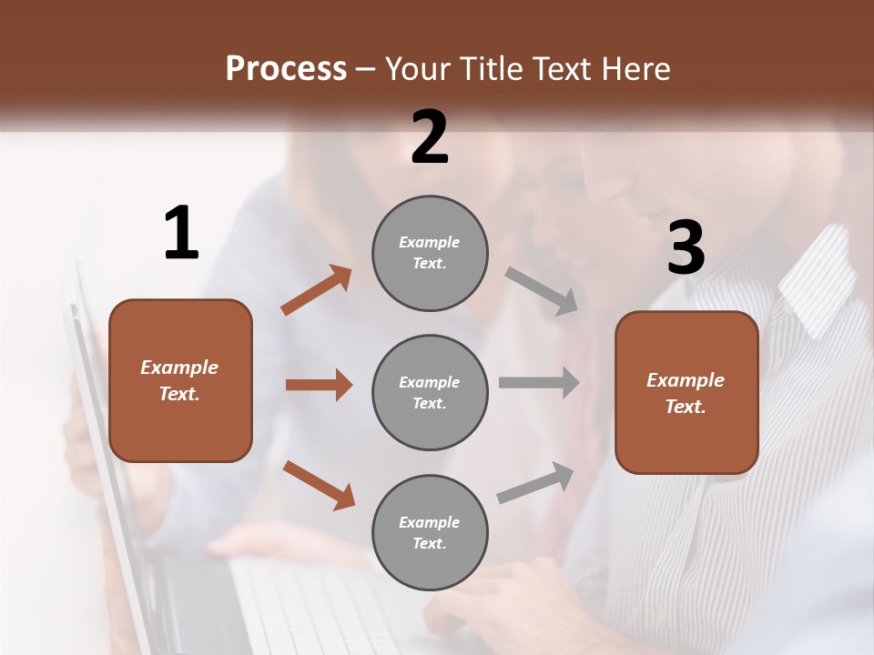 A Group Of People Looking At A Laptop PowerPoint Template