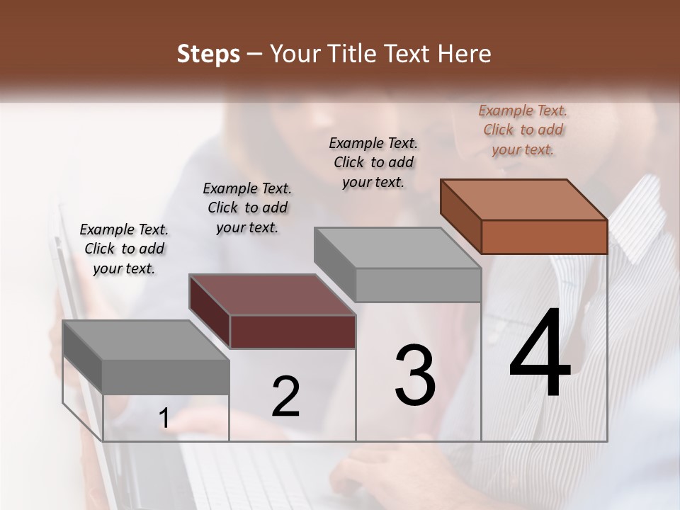 A Group Of People Looking At A Laptop PowerPoint Template