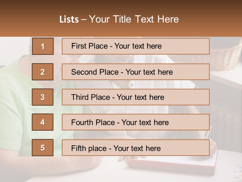A Woman Sitting Next To A Woman Who Is Writing On A Piece Of Paper PowerPoint Template
