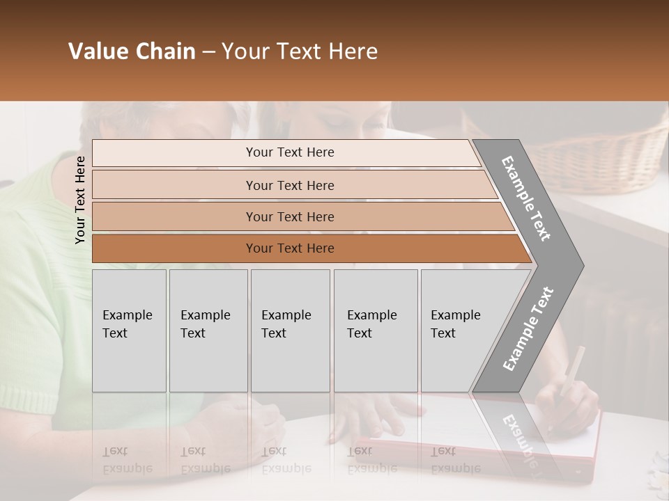 A Woman Sitting Next To A Woman Who Is Writing On A Piece Of Paper PowerPoint Template