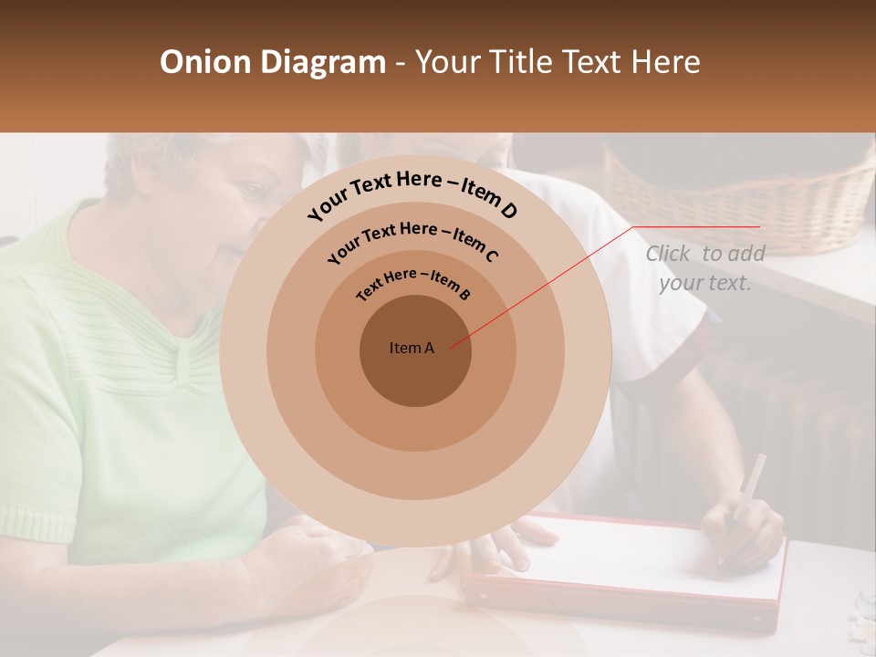 A Woman Sitting Next To A Woman Who Is Writing On A Piece Of Paper PowerPoint Template