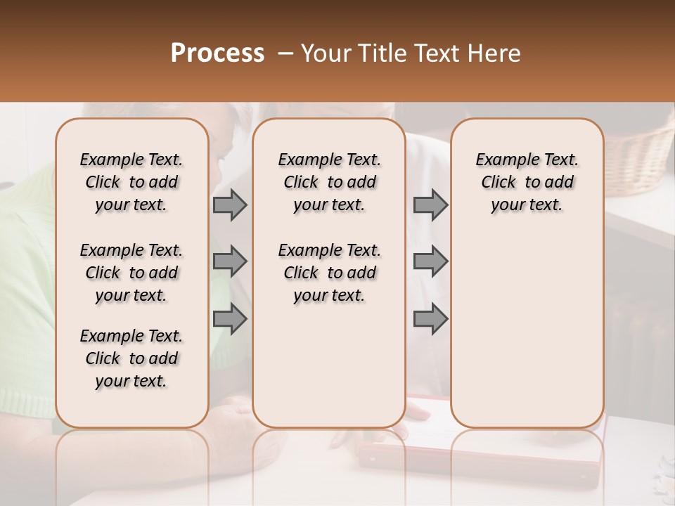 A Woman Sitting Next To A Woman Who Is Writing On A Piece Of Paper PowerPoint Template