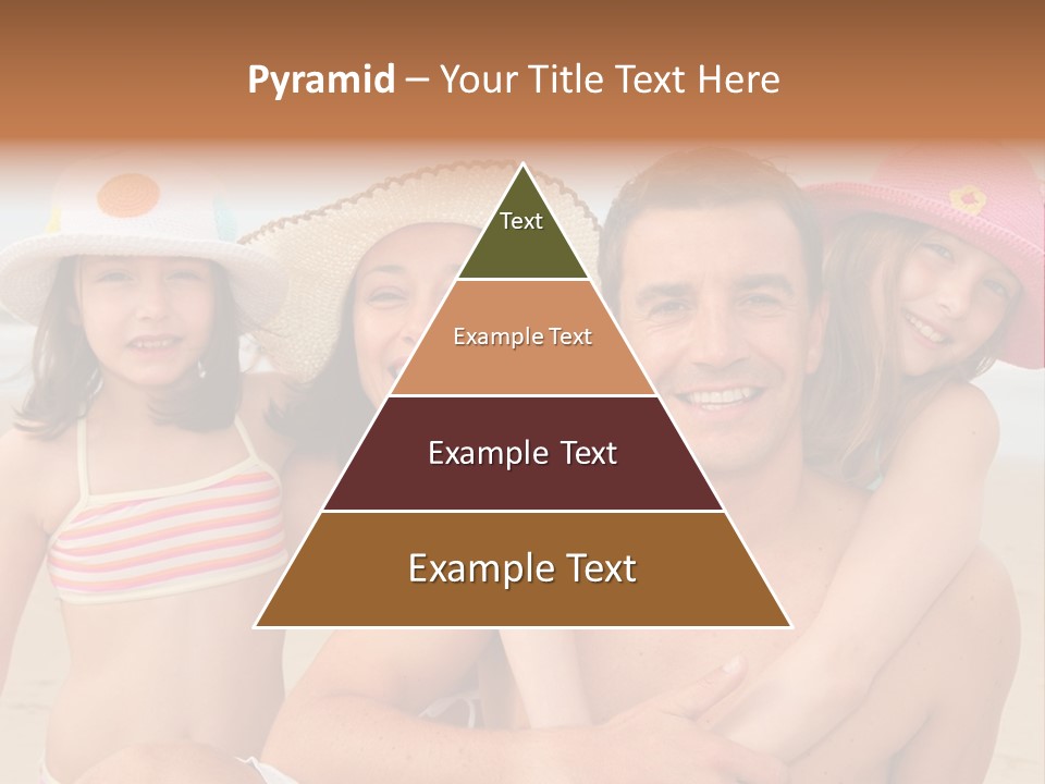 A Group Of People On The Beach With Hats On PowerPoint Template