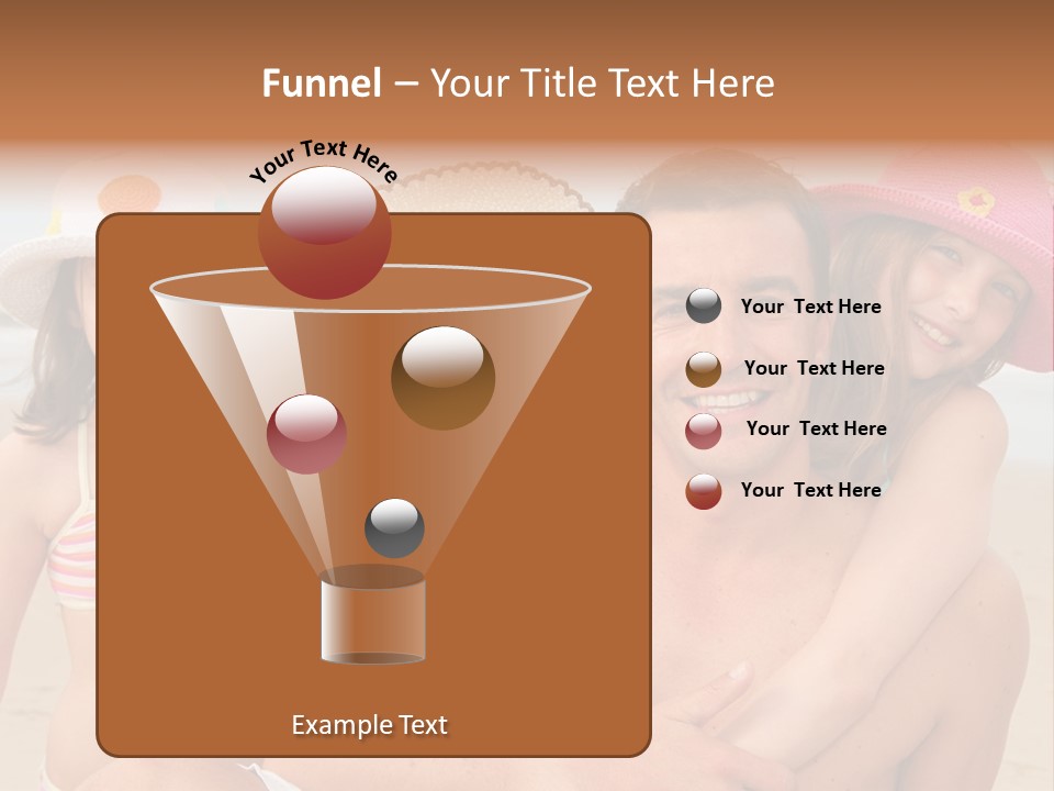 A Group Of People On The Beach With Hats On PowerPoint Template