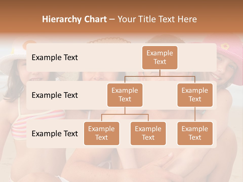 A Group Of People On The Beach With Hats On PowerPoint Template