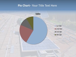 A Man Working On A Roof With Solar Panels PowerPoint Template