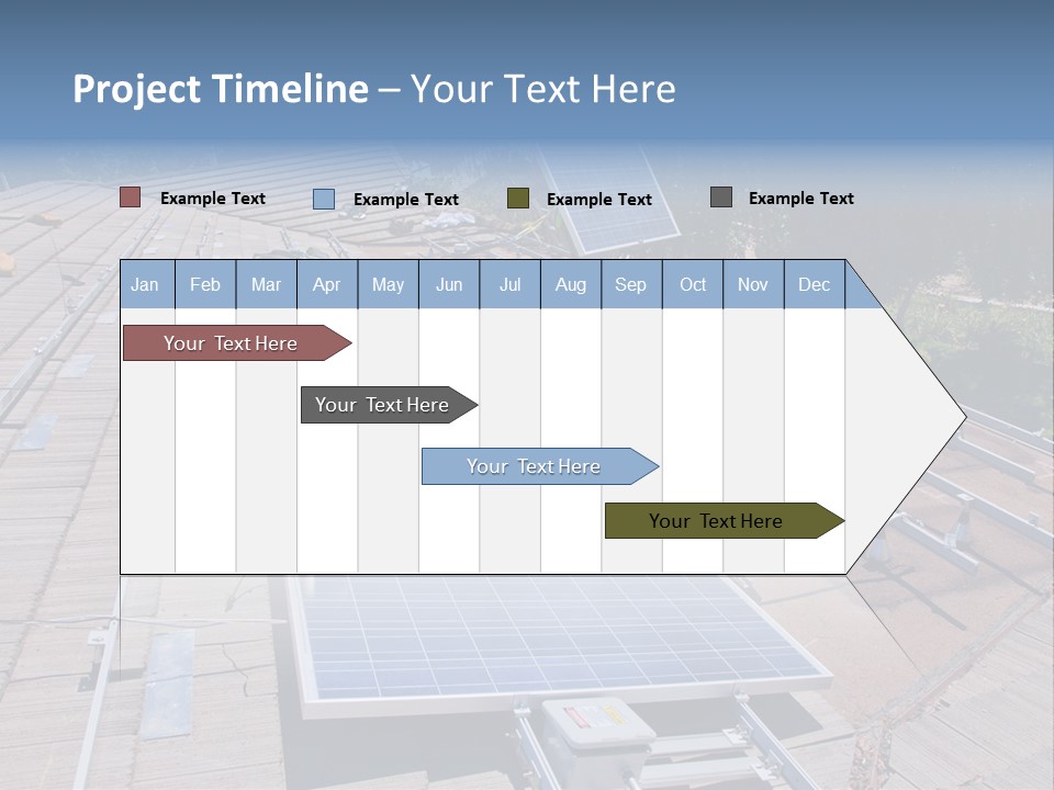 A Man Working On A Roof With Solar Panels PowerPoint Template