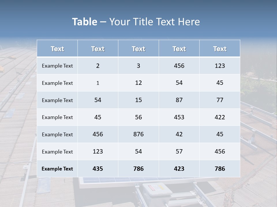 A Man Working On A Roof With Solar Panels PowerPoint Template